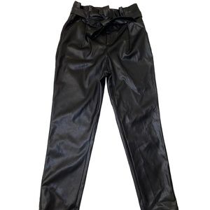 Lucy Paris leather pants, Size Medium, Black